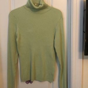 Soft mint green turtle neck sweater